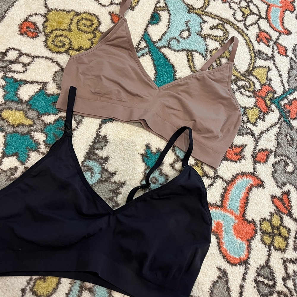 Two brand new momanda nursing bras